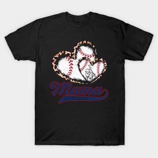 Mama and Baseball, Heart Lover, Baseball player T-Shirt